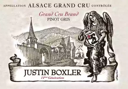 Justin BOXLER pinot gris grand cru Brand Vins d'Alsace